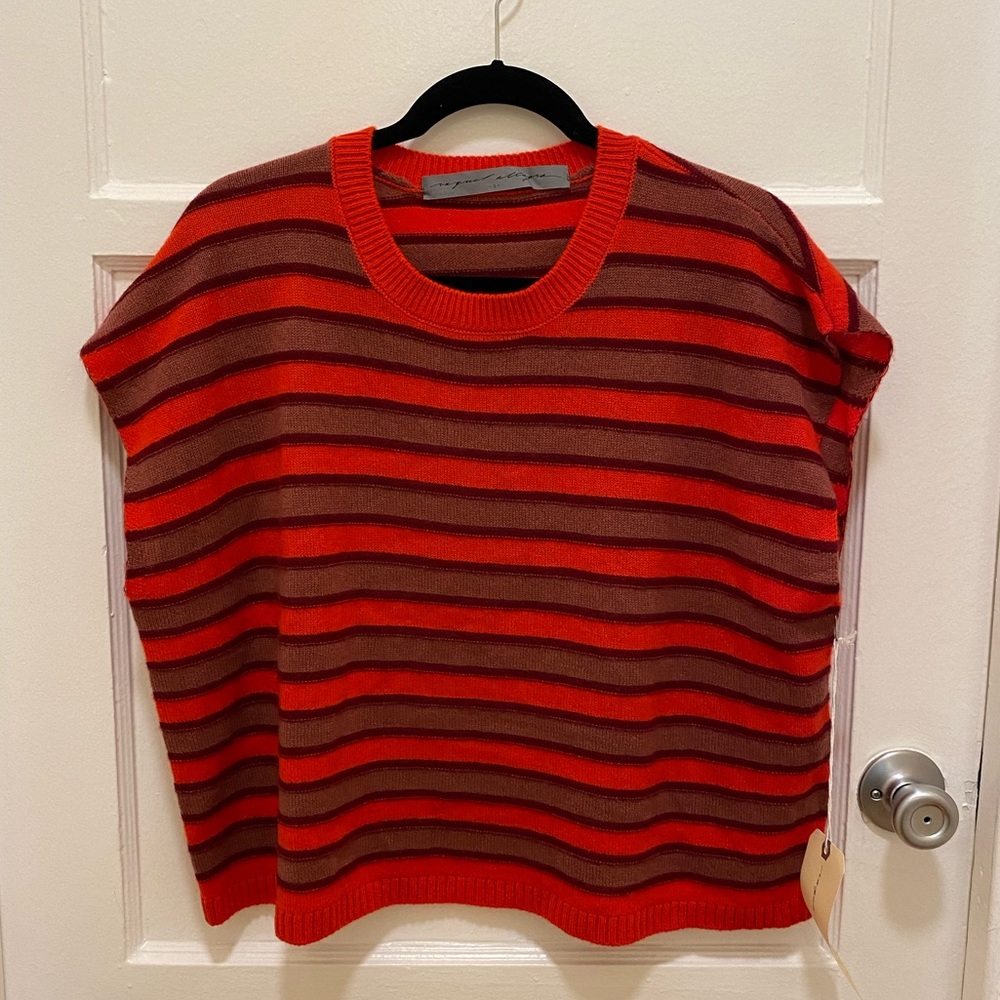 Raquel Allegra Oversized Square Vest Sweater